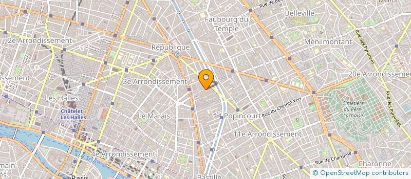 localisation de l'entreprise MONSIEUR GILLES PONCET à PARIS