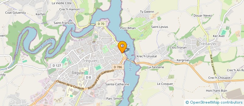 localisation de l'entreprise MONSIEUR GILLES PONTHIEUX  PLOUGRESCANT