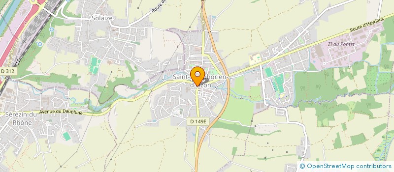 localisation de l'entreprise MONSIEUR GILLES PORCHEREL à SAINT-SYMPHORIEN-D'OZON