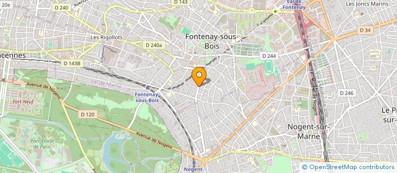 localisation de l'entreprise MONSIEUR GILLES PORTE à FONTENAY-SOUS-BOIS