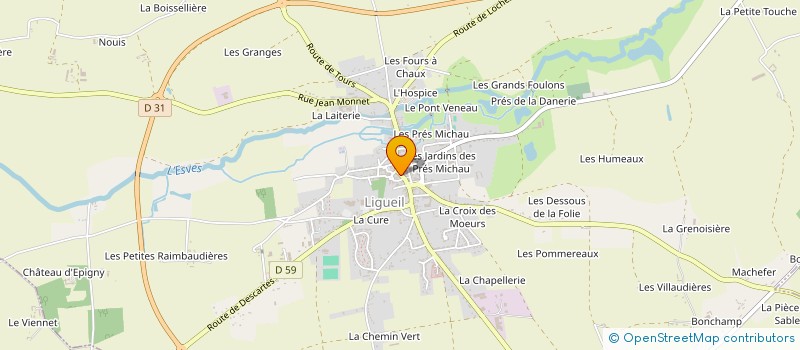 localisation de l'entreprise MONSIEUR GILLES POTTIER  LIGUEIL