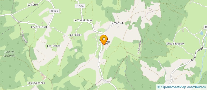 localisation de l'entreprise MONSIEUR GILLES POUGET  PIONSAT