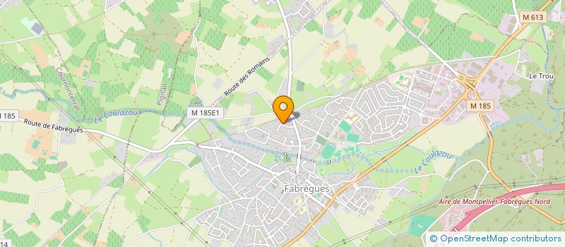 localisation de l'entreprise MONSIEUR GILLES POULENAS  FABREGUES