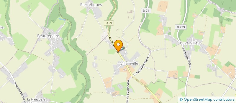 localisation de l'entreprise MONSIEUR GILLES POUPION à VILLAINVILLE