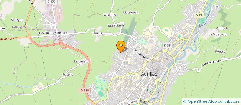 localisation de l'entreprise MONSIEUR GILLES PRADAL à AURILLAC