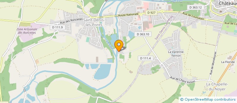localisation de l'entreprise MONSIEUR GILLES PREVOST à SAINT-DENIS-LANNERAY