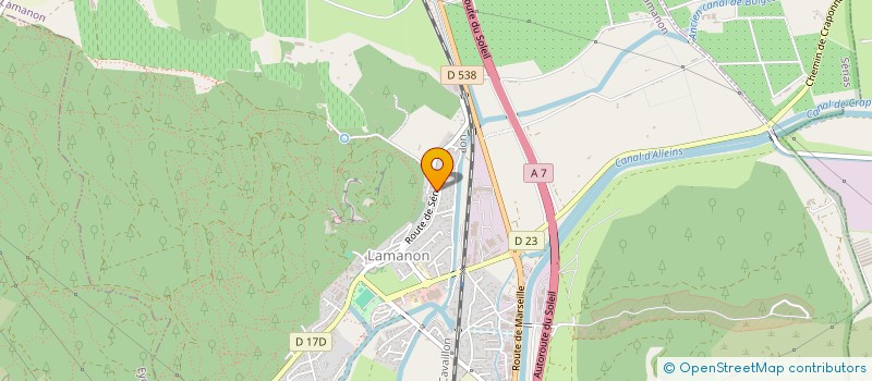 localisation de l'entreprise MONSIEUR GILLES PRIEUX  LAMANON