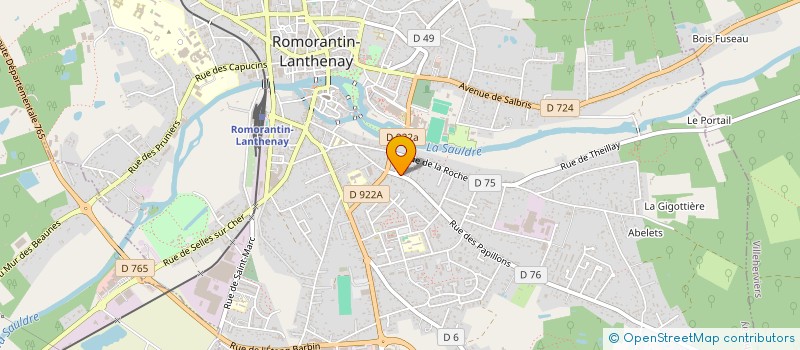 localisation de l'entreprise MONSIEUR GILLES PROUDHON à ROMORANTIN-LANTHENAY