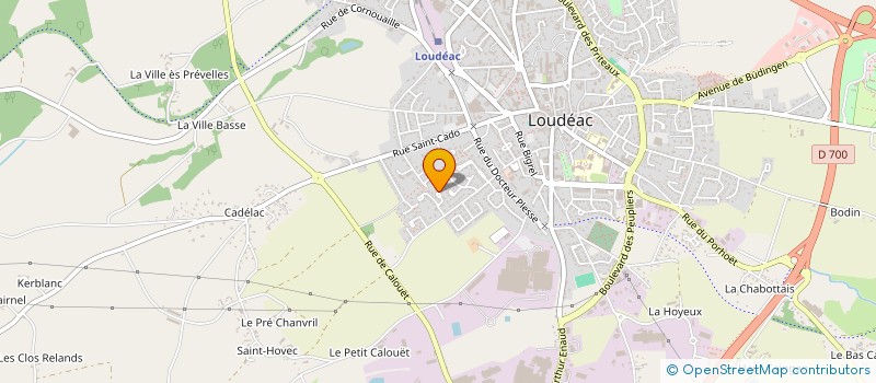 localisation de l'entreprise MONSIEUR GILLES PROUX à LOUDEAC