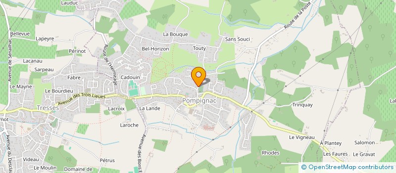 localisation de l'entreprise MONSIEUR GILLES PUISAIS  POMPIGNAC