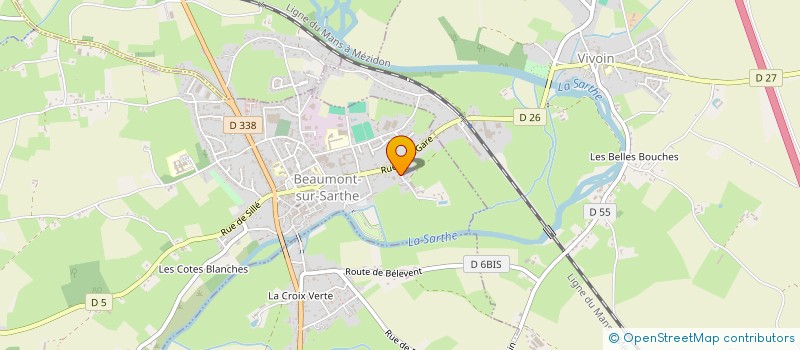 localisation de l'entreprise MONSIEUR GILLES QUARTIER  BEAUMONT-SUR-SARTHE