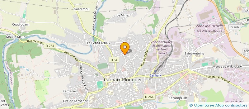 localisation de l'entreprise MONSIEUR GILLES QUEMENER à CARHAIX-PLOUGUER