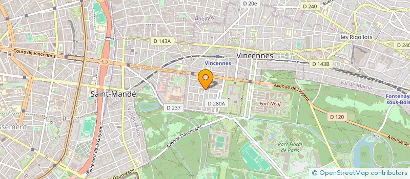 localisation de l'entreprise MONSIEUR GILLES QUENEHERVE à VINCENNES