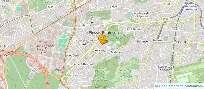 localisation de l'entreprise MONSIEUR GILLES QUENNEVAT  LE PLESSIS-ROBINSON