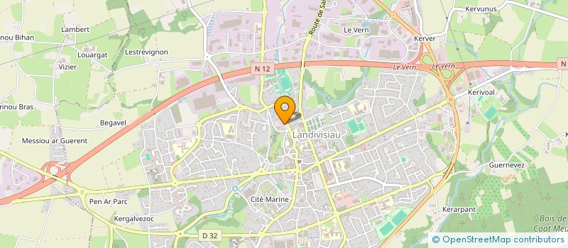 localisation de l'entreprise MONSIEUR GILLES QUERE à LANDIVISIAU