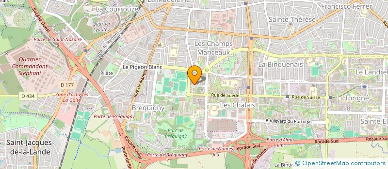 localisation de l'entreprise MONSIEUR GILLES QUINTRIC à RENNES