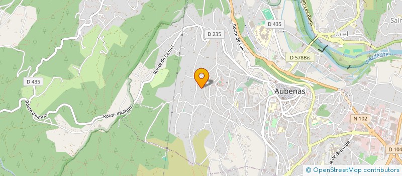 localisation de l'entreprise MONSIEUR GILLES RABIN à AUBENAS