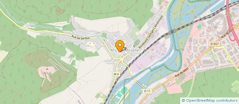 localisation de l'entreprise MONSIEUR GILLES RABINEAU  ARS-SUR-MOSELLE