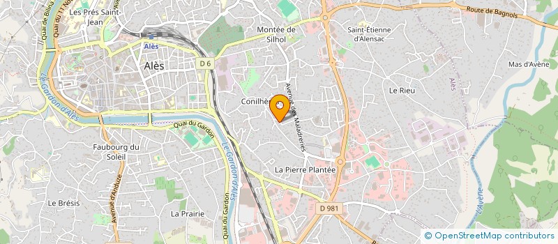 localisation de l'entreprise MONSIEUR GILLES RACCAH  ALES