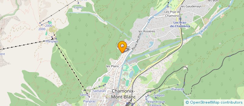 localisation de l'entreprise MONSIEUR GILLES RAFFAELLI  CHAMONIX-MONT-BLANC