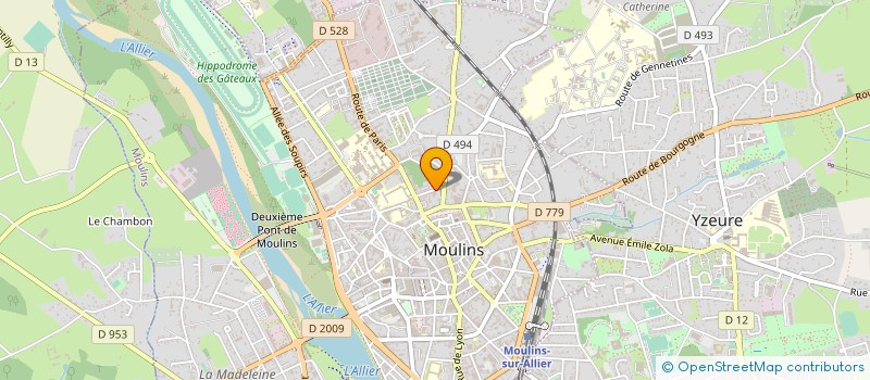 localisation de l'entreprise MONSIEUR GILLES RAFFIER à MOULINS
