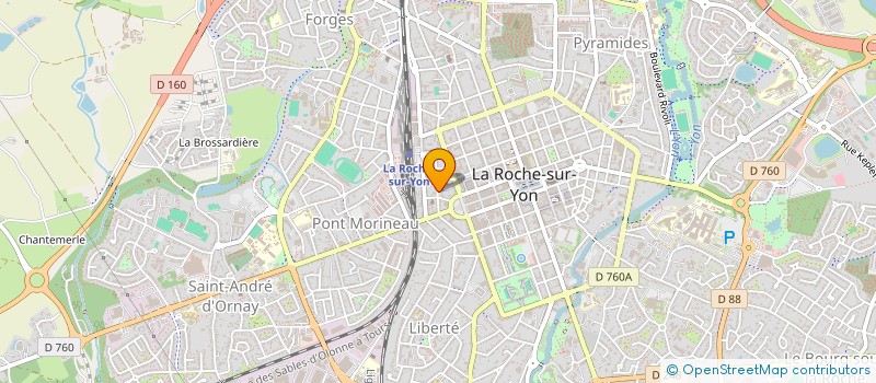 localisation de l'entreprise MONSIEUR GILLES RAGUET à LA ROCHE-SUR-YON