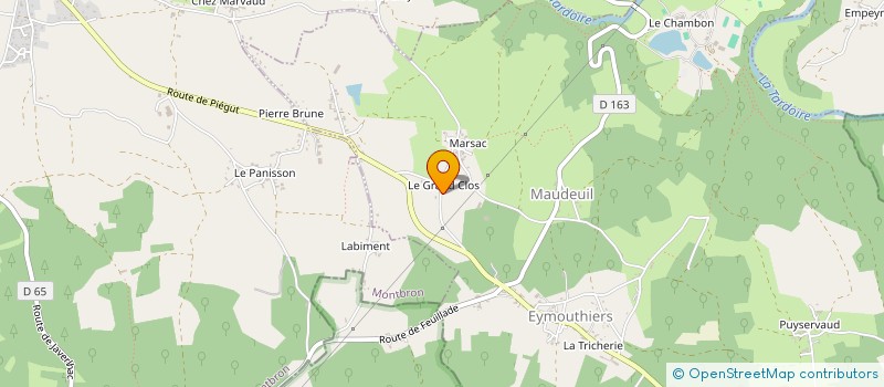 localisation de l'entreprise MONSIEUR GILLES RAIMONET à EYMOUTHIERS