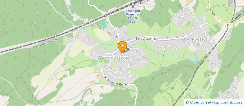 localisation de l'entreprise MONSIEUR GILLES RAPIE  LES AUXONS