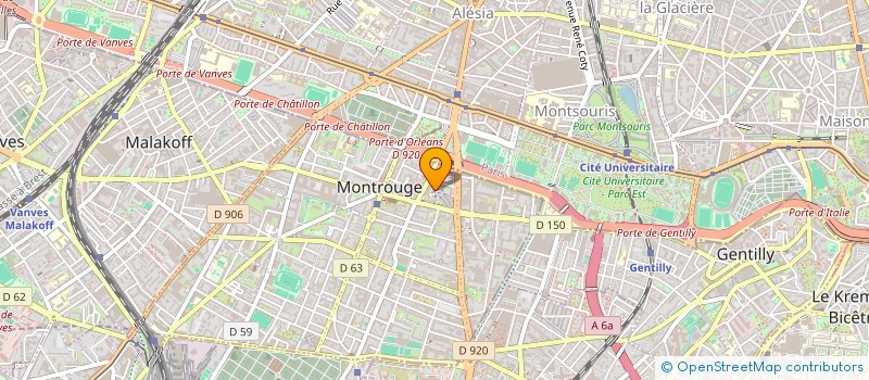 localisation de l'entreprise MONSIEUR GILLES RATTI  MONTROUGE