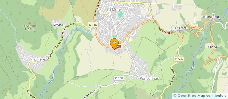 localisation de l'entreprise MONSIEUR GILLES REBREYEND à LA MURE