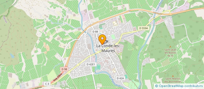 localisation de l'entreprise MONSIEUR GILLES REGGIANI  LA LONDE-LES-MAURES