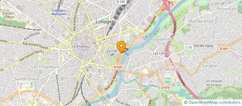 localisation de l'entreprise MONSIEUR GILLES RELIER à LIMOGES