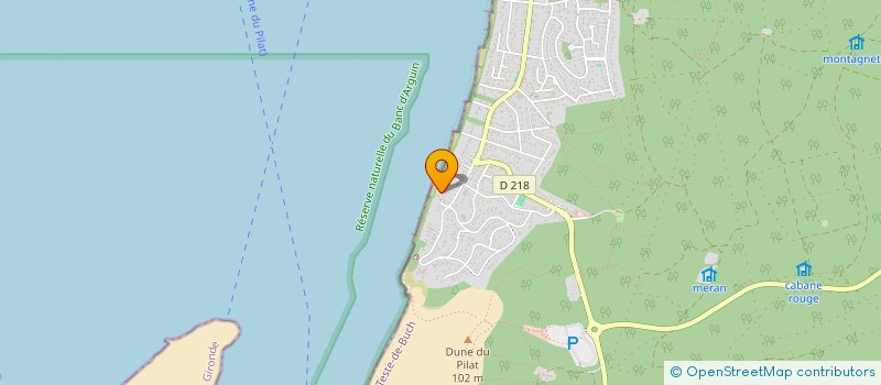 localisation de l'entreprise MONSIEUR GILLES REMISE  LA TESTE-DE-BUCH