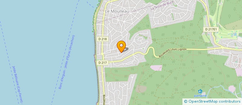 localisation de l'entreprise MONSIEUR GILLES RENAUD à LA TESTE-DE-BUCH