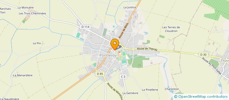 localisation de l'entreprise MONSIEUR GILLES RENAULT  PONTLEVOY