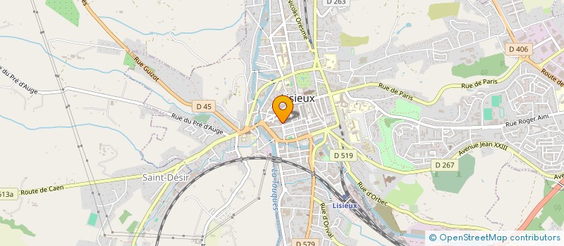 localisation de l'entreprise MONSIEUR GILLES RESTOUT à LISIEUX
