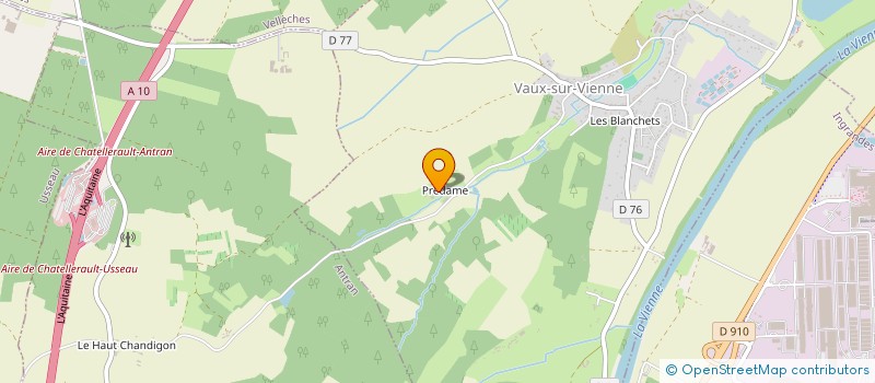 localisation de l'entreprise MONSIEUR GILLES RETORET à VAUX-SUR-VIENNE
