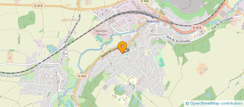 localisation de l'entreprise MONSIEUR GILLES REY  CARSPACH