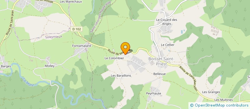 localisation de l'entreprise MONSIEUR GILLES REYNAUD à BOISSET-SAINT-PRIEST