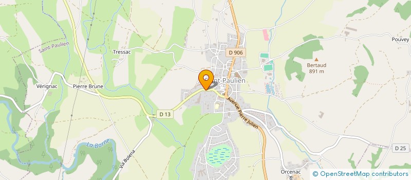 localisation de l'entreprise MONSIEUR GILLES RIBEYRE  SAINT-PAULIEN