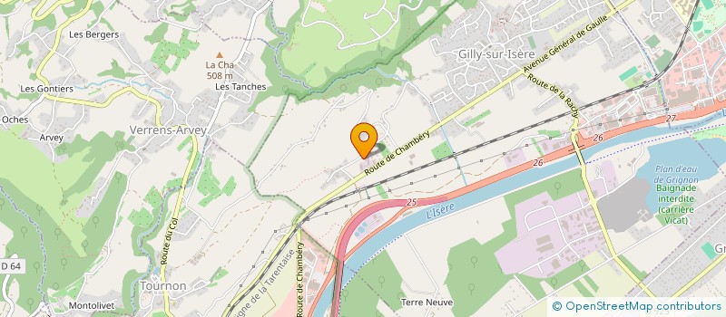 localisation de l'entreprise MONSIEUR GILLES RICHARD  GILLY-SUR-ISERE