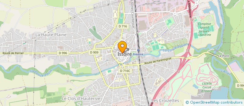 localisation de l'entreprise MONSIEUR GILLES RIGOULET à ISSOIRE