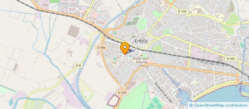 localisation de l'entreprise MONSIEUR GILLES RIOUX  FREJUS