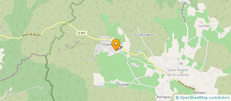 localisation de l'entreprise MONSIEUR GILLES RIVET  SAINT-ANDRE-DE-CRUZIERES