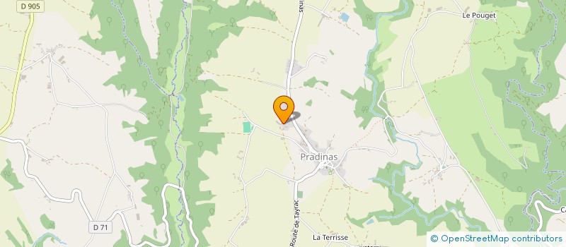 localisation de l'entreprise MONSIEUR GILLES RIVIERE  PRADINAS