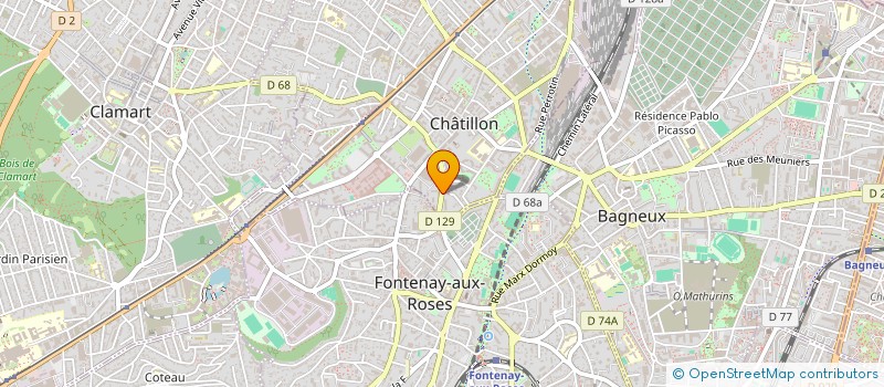 localisation de l'entreprise MONSIEUR GILLES ROBERT  CHATILLON