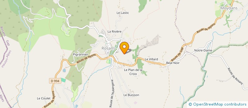 localisation de l'entreprise MONSIEUR GILLES ROBRESCO  ROSANS