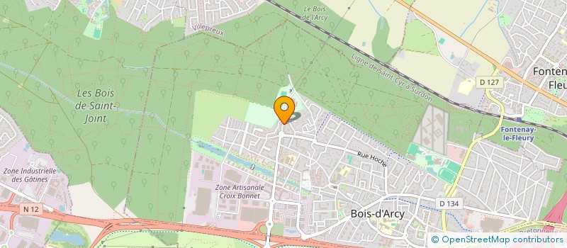 localisation de l'entreprise MONSIEUR GILLES RODRIGUEZ  BOIS-D'ARCY