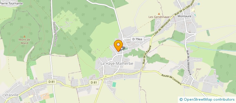 localisation de l'entreprise MONSIEUR GILLES ROGER  LA HAYE-MALHERBE