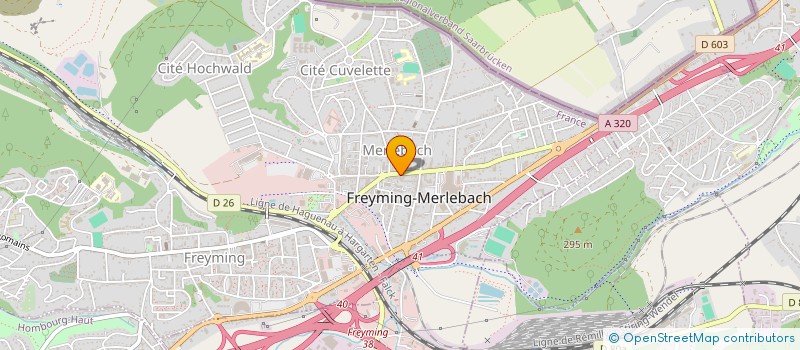 localisation de l'entreprise MONSIEUR GILLES ROHM  FREYMING-MERLEBACH